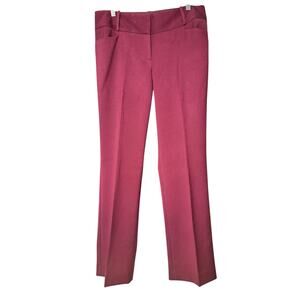The Limited Drew Fit size 10 dress pants Burgundy Straight Leg Workwear NWT